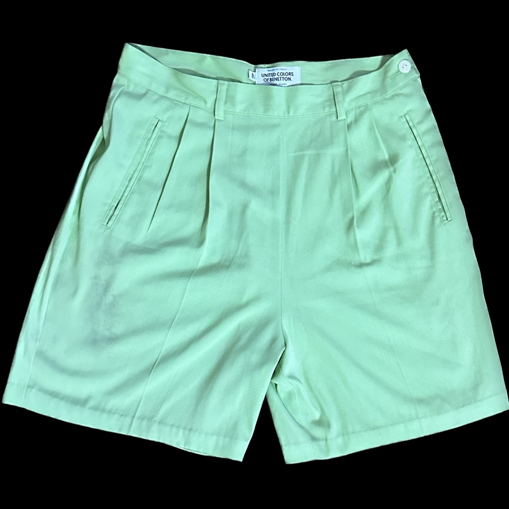Vintage Green High Waisted Shorts